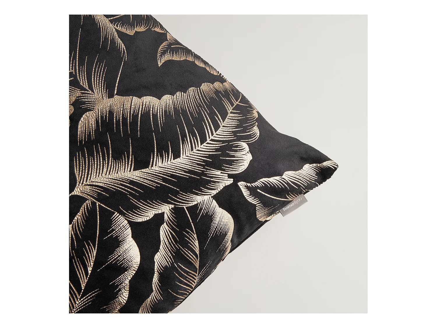 Housse De Couette Imprimée Foglare Noir Moyen 45x45