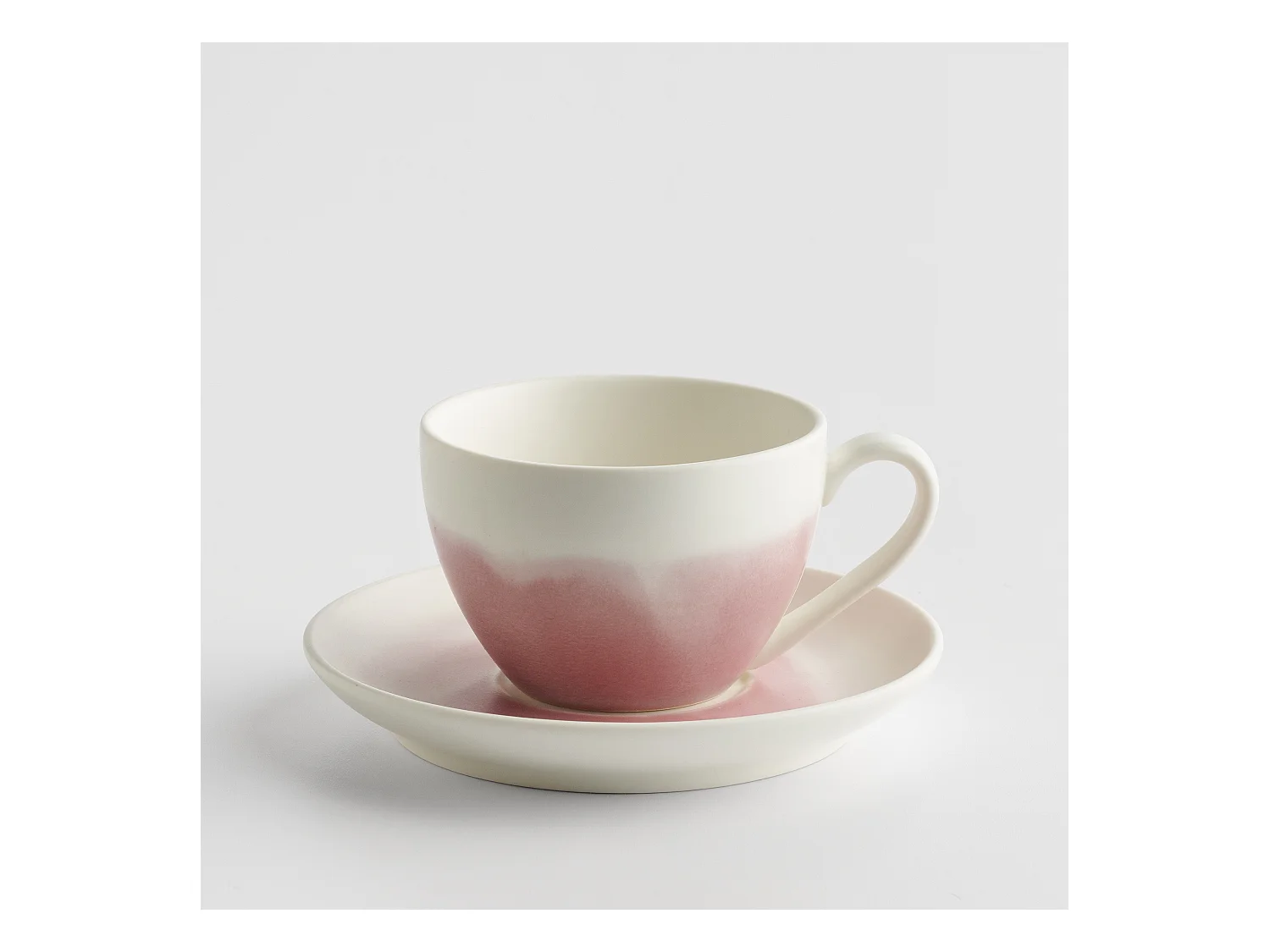 Tasse Avec Soucoupe Veloria Rose Pâle 250ml