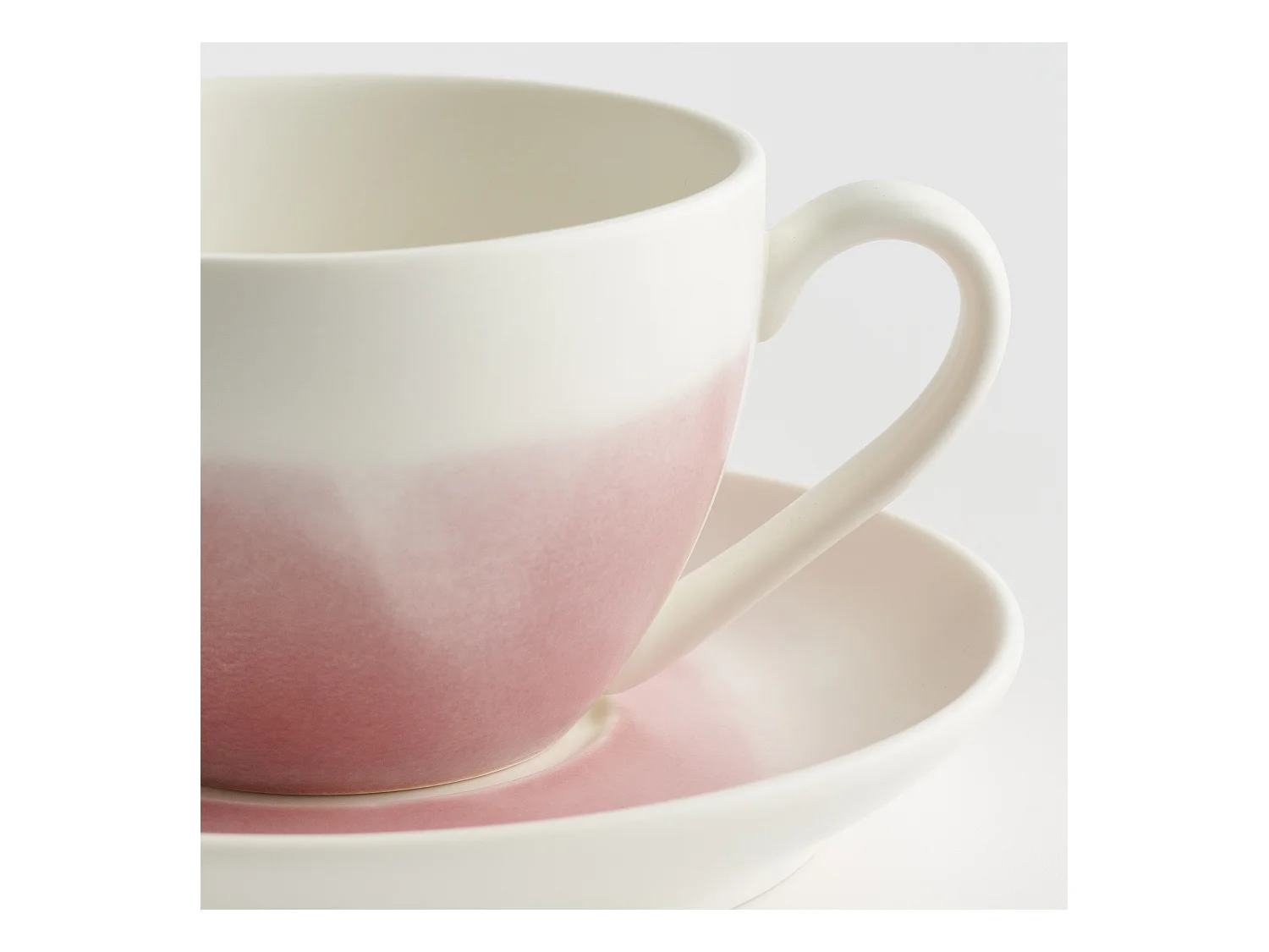 Tasse Avec Soucoupe Veloria Rose Pâle 250ml