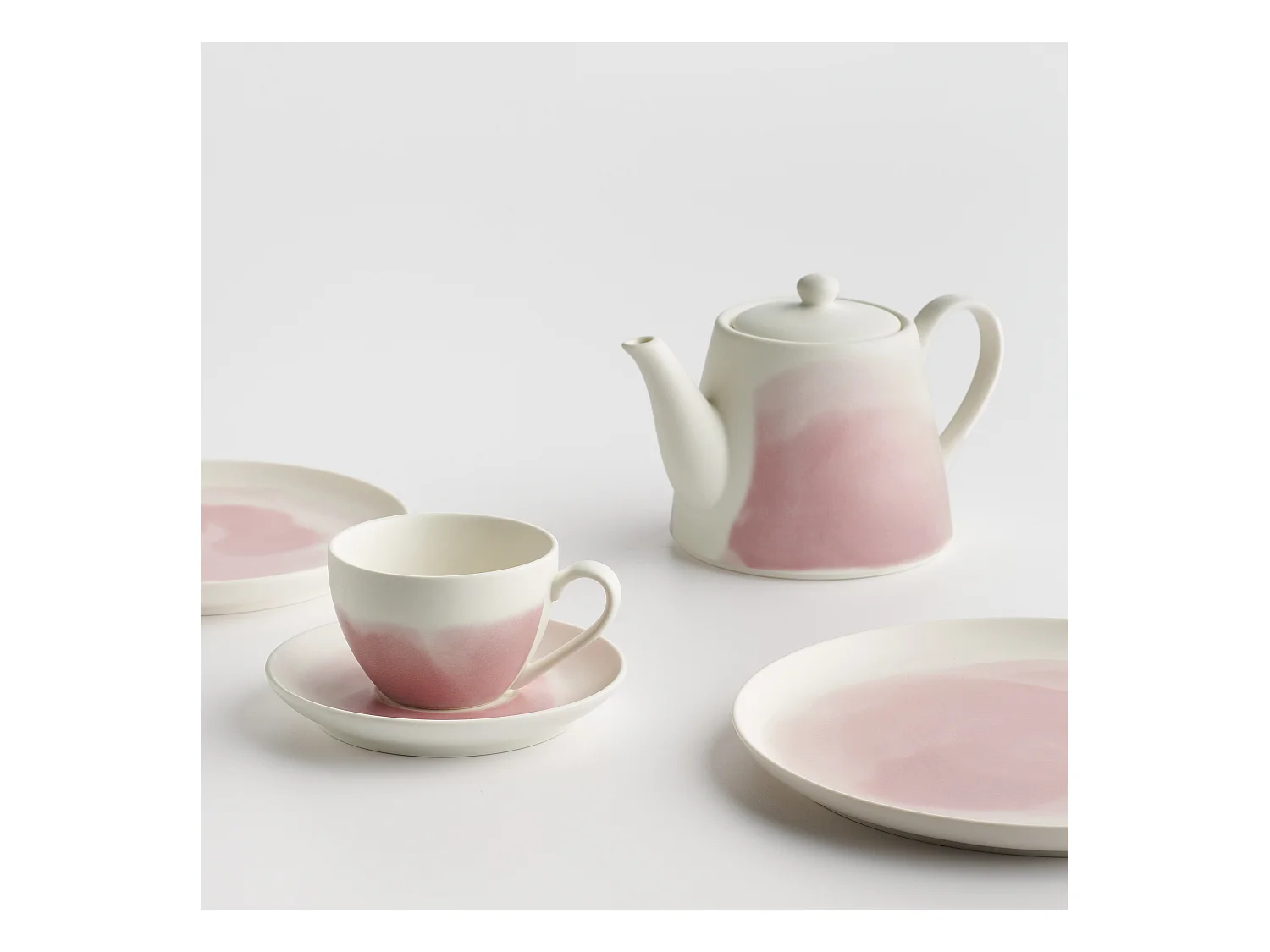 Tasse Avec Soucoupe Veloria Rose Pâle 250ml