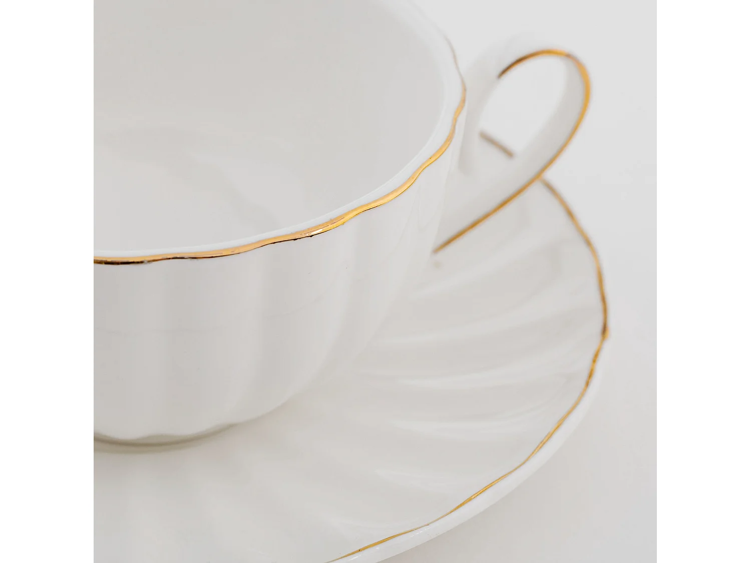 Tasse Avec Soucoupe Morelli Blanc Moyen 180ml