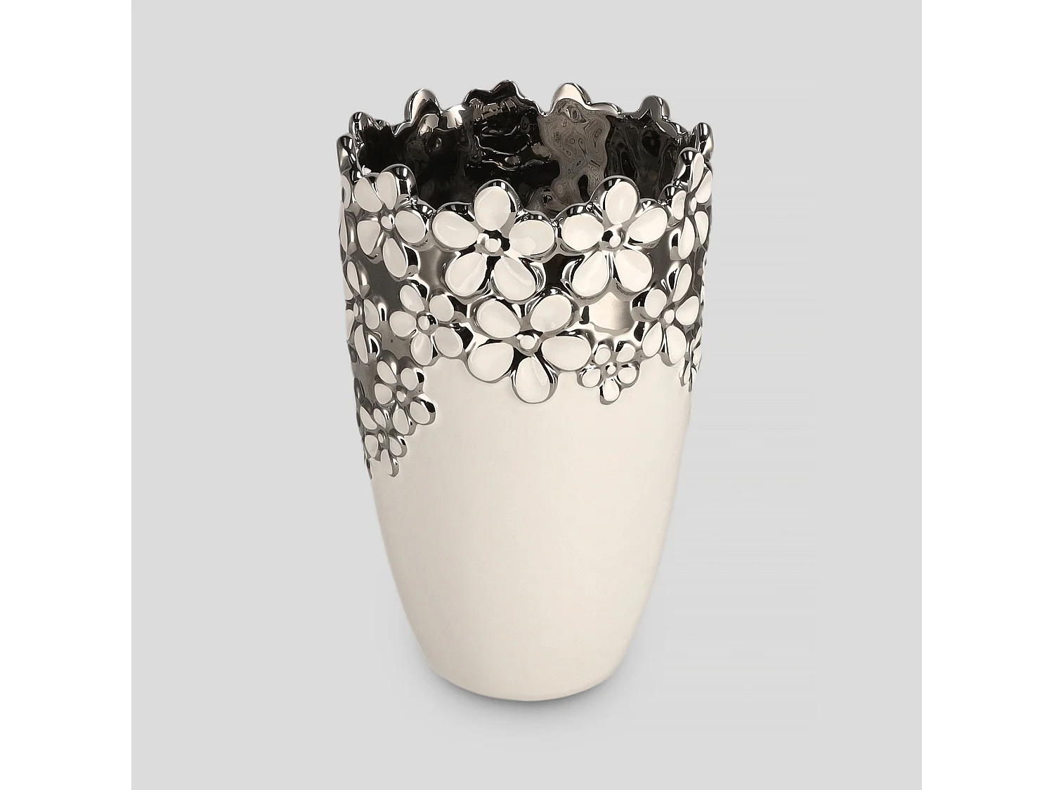 Vase Flosales Blanc Moyen 21,5 x 14 cm