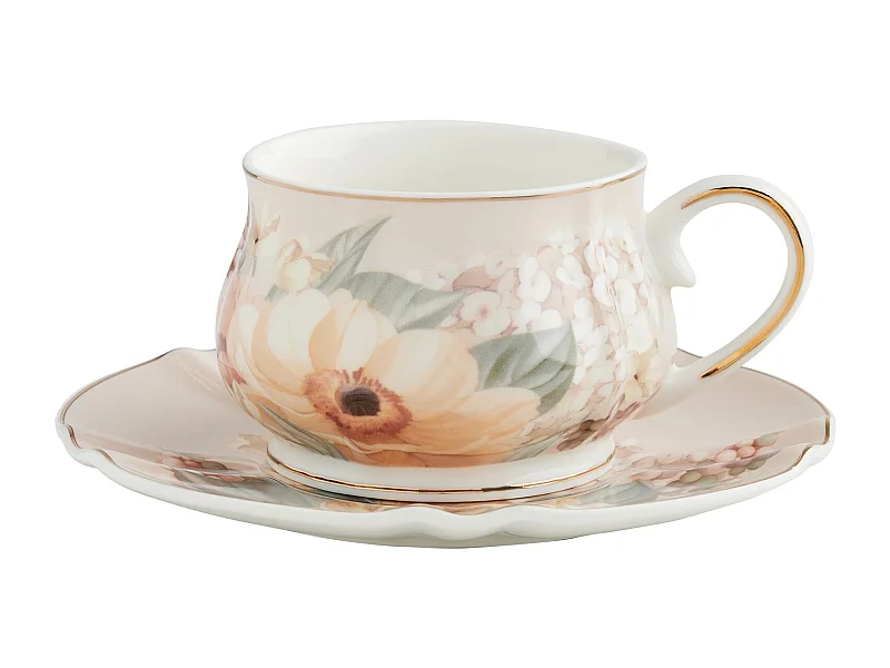 Tasse Mit Untertasse Amorette Mittel Mehrfarbig 200ml