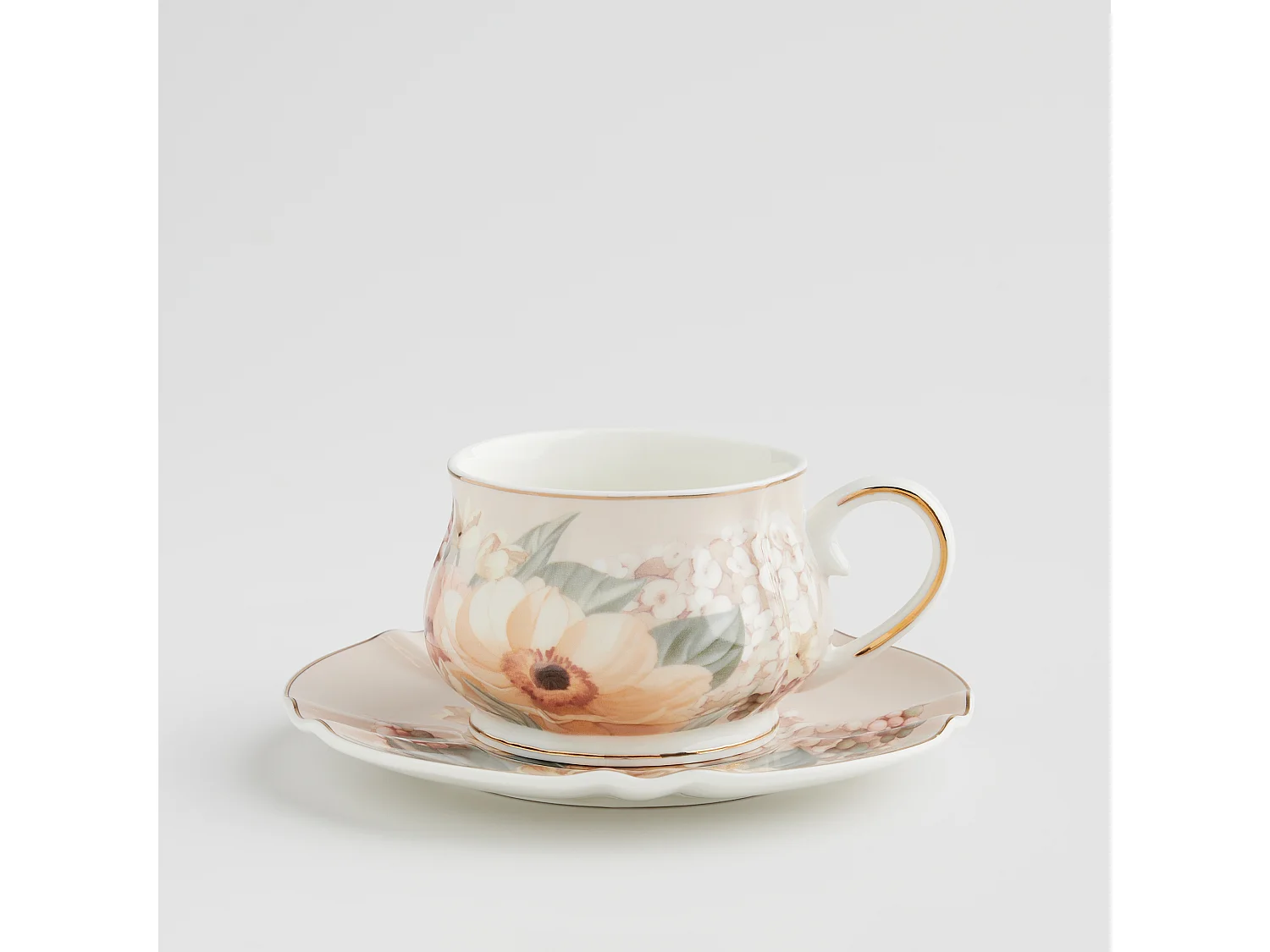 Tasse Avec Soucoupe Amorette 200ml Moyen Multicolore