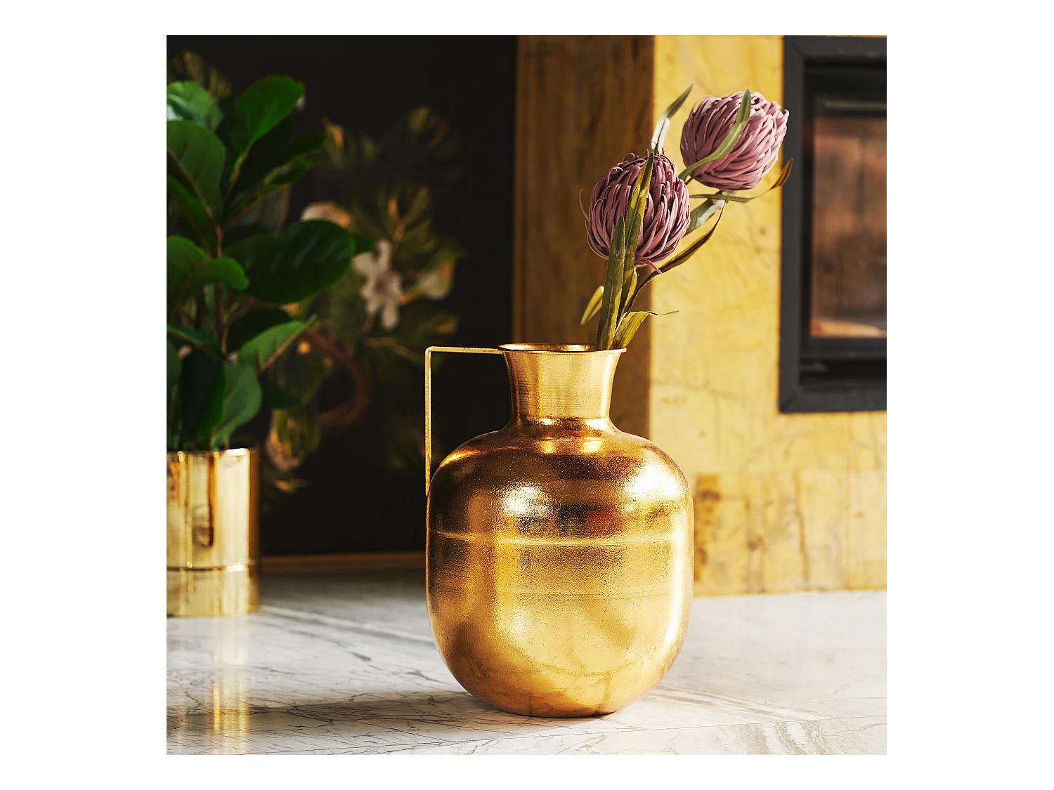 Vase Mindi Or Moyen 40x30