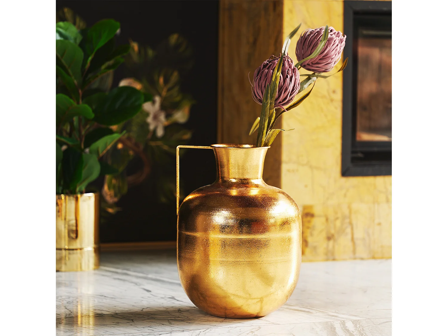 Vase Mindi Or Moyen 40x30