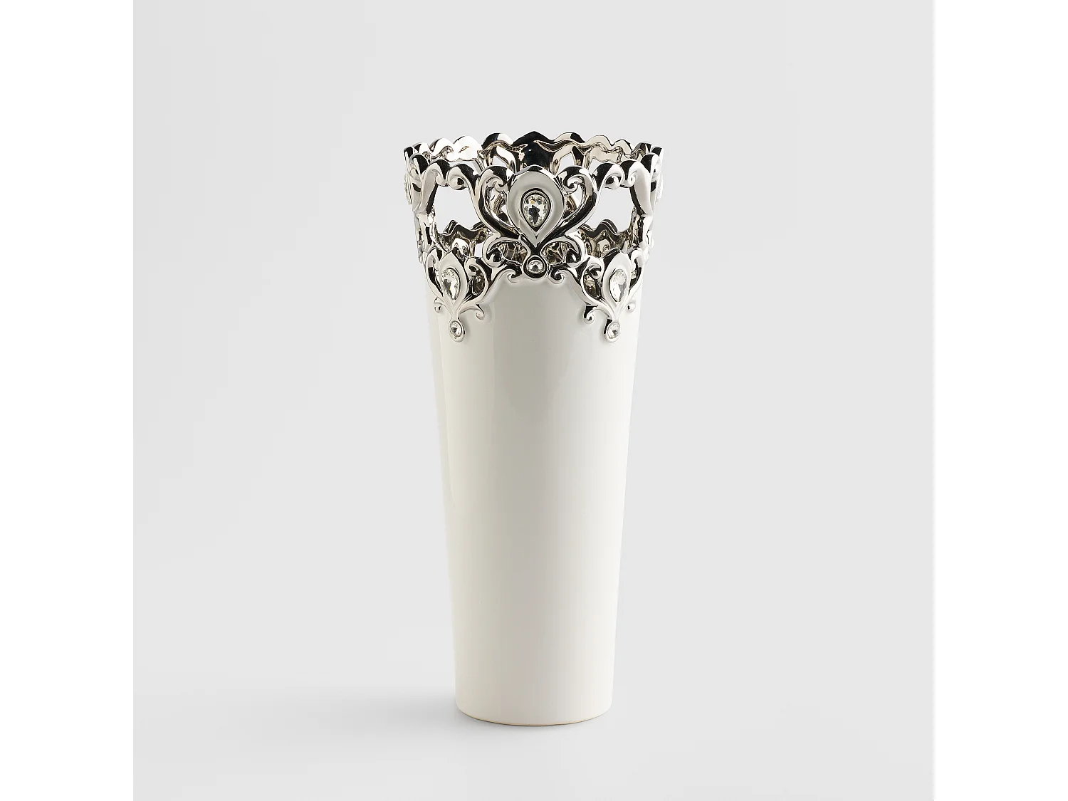 Vase Palazzo mittelweiß 32.5 x 14.5