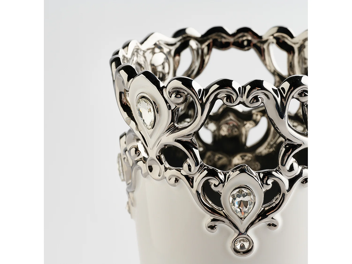 Vase Palazzo mittelweiß 32.5 x 14.5