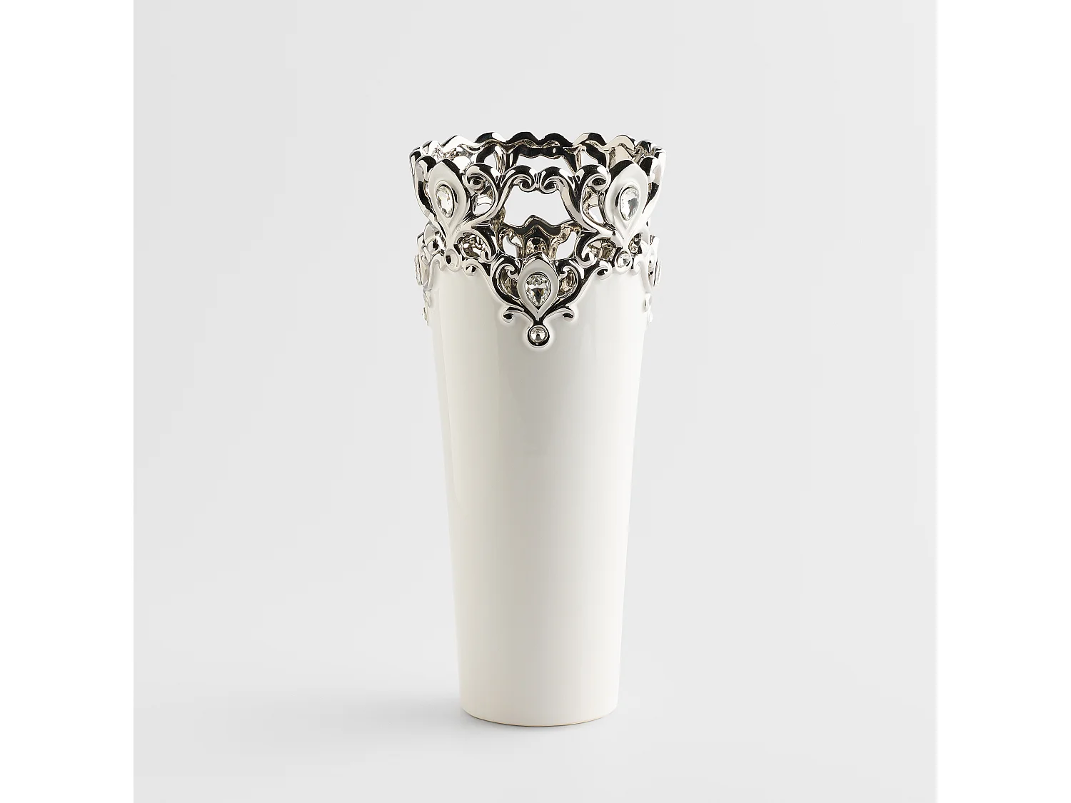 Vase Palazzo mittelweiß 32.5 x 14.5