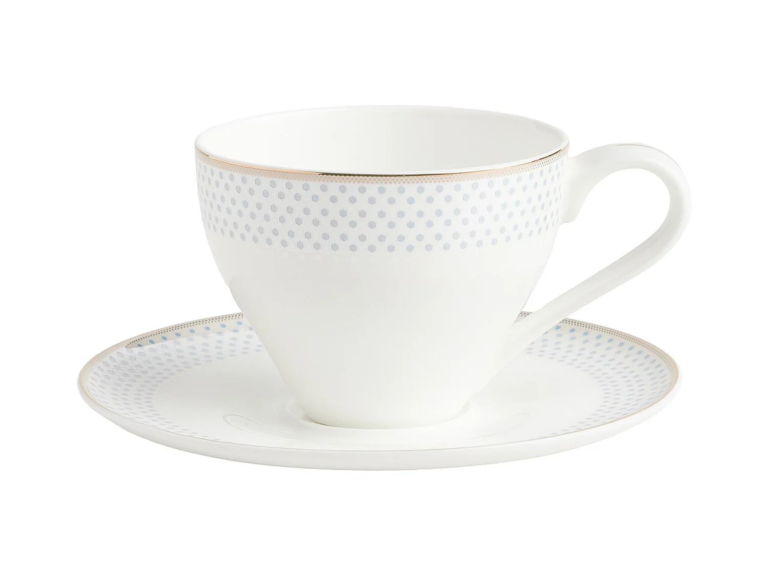 Tasse Avec Soucoupe Cadena 250 ml Bleu Moyen