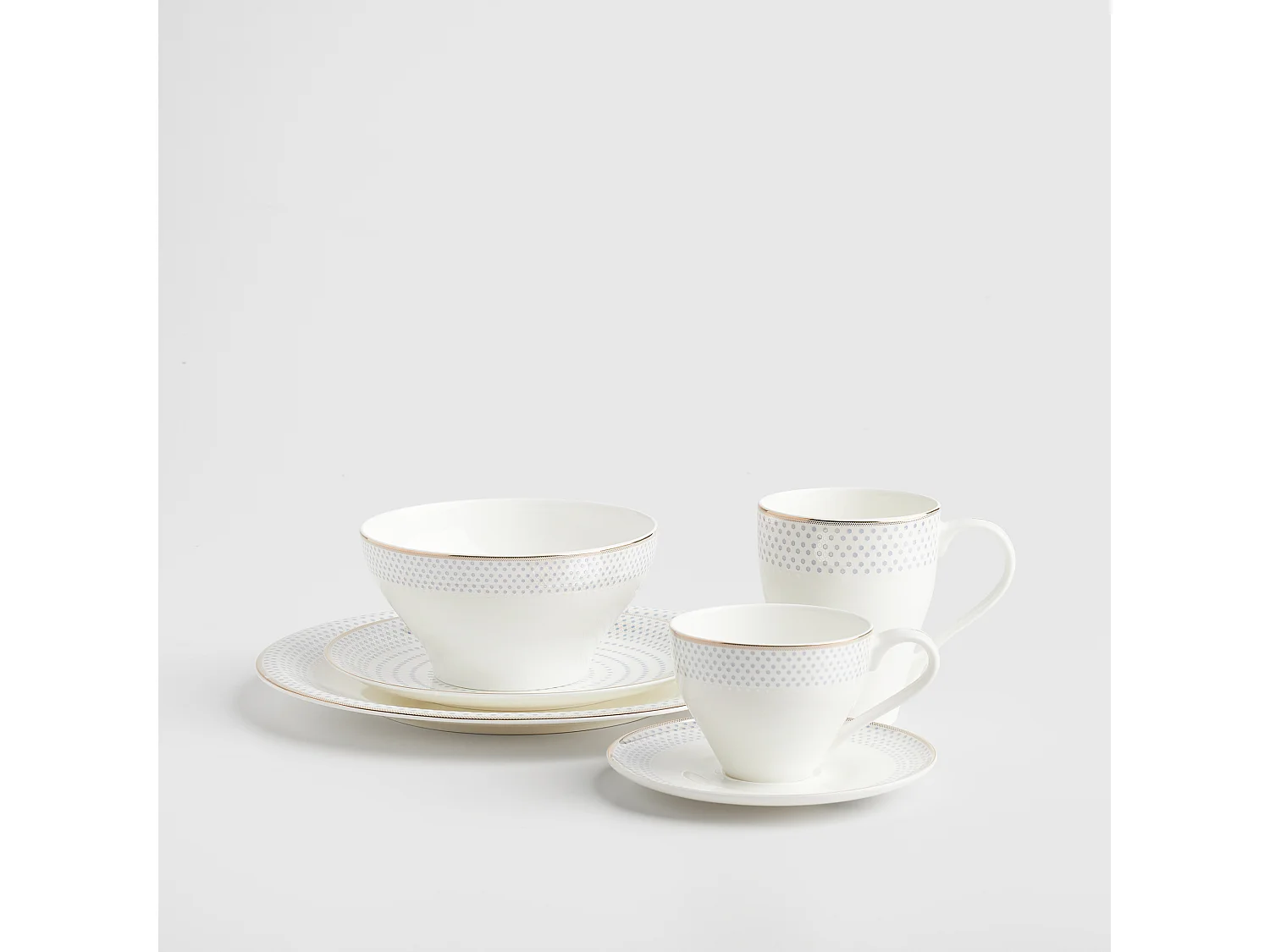 Tasse Avec Soucoupe Cadena 250 ml Bleu Moyen