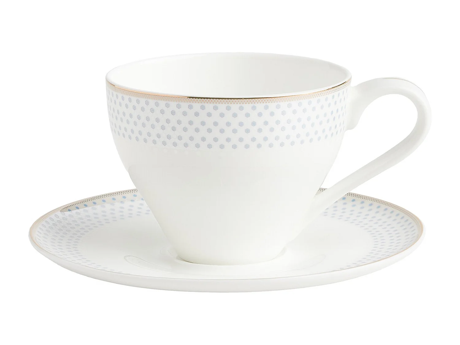 Tasse Mit Untertasse Cadena 250 ml Mittelblau