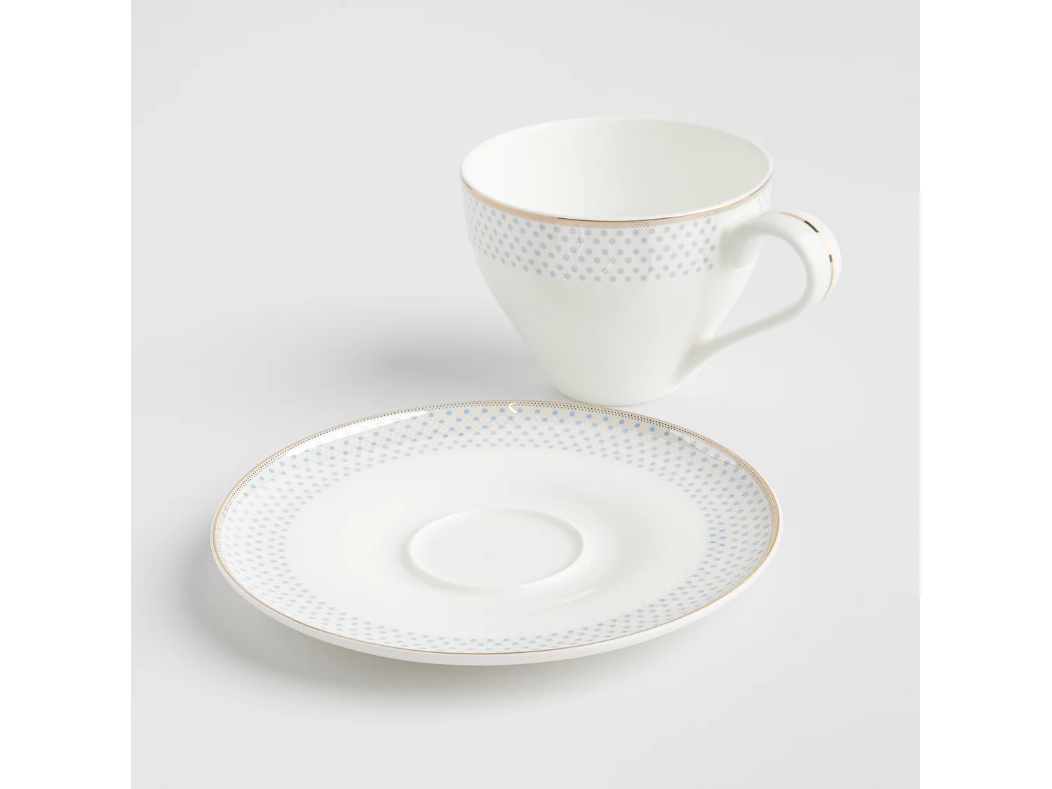 Tasse Mit Untertasse Cadena 250 ml Mittelblau