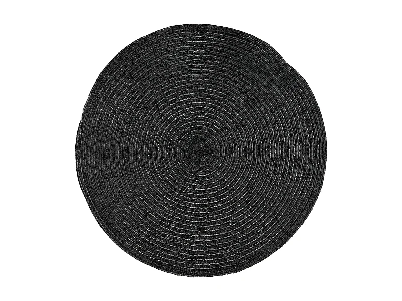 Ensemble De Sous-Verres Décoratifs Glitter Noir Moyen 38 (4 Pièces)