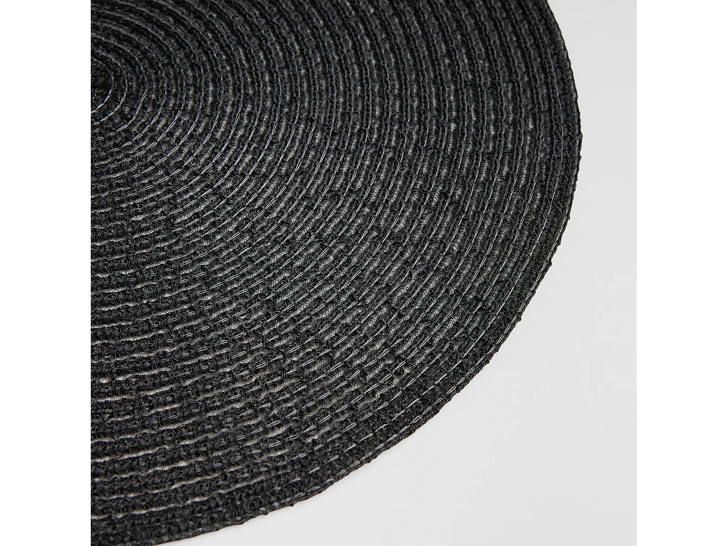 Ensemble De Sous-Verres Décoratifs Glitter Noir Moyen 38 (4 Pièces)