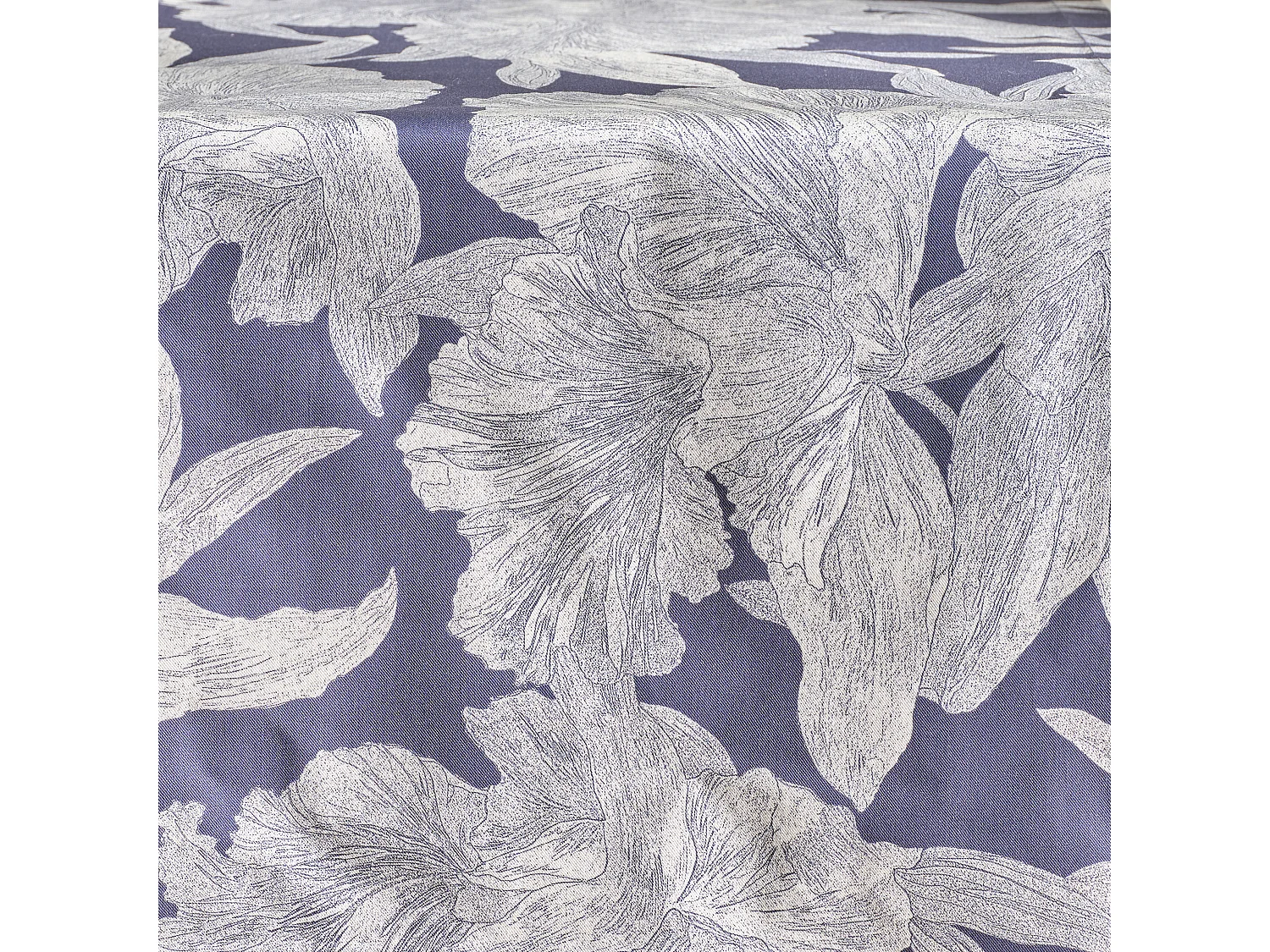 Chemin de table Flowa Bleu Foncé 40 x 180