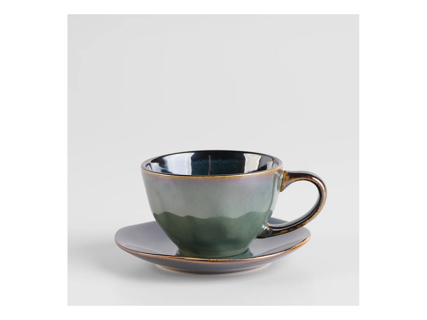 Tasse Avec Soucoupe Meala Vert Foncé 240ml