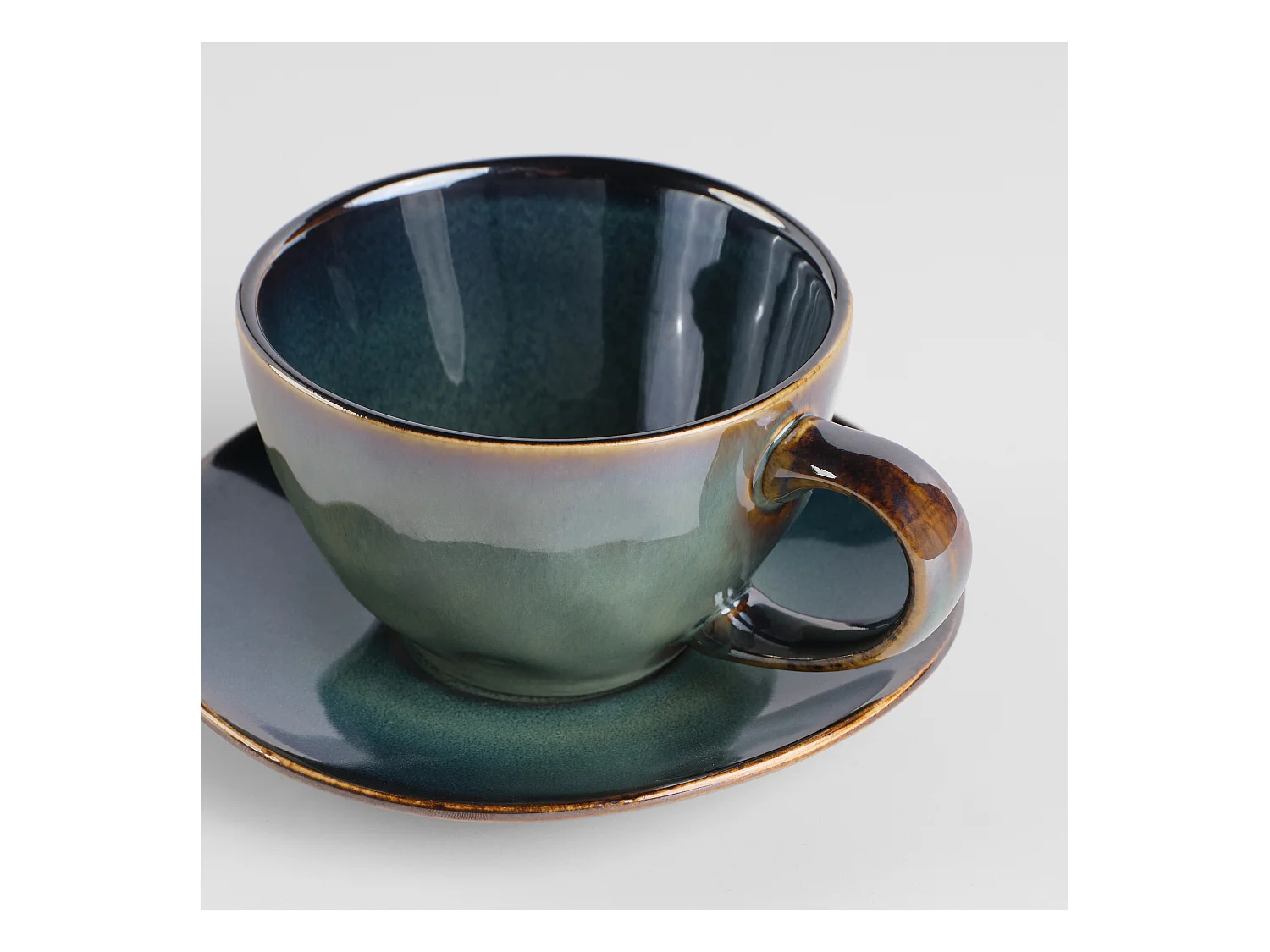 Tasse Avec Soucoupe Meala Vert Foncé 240ml