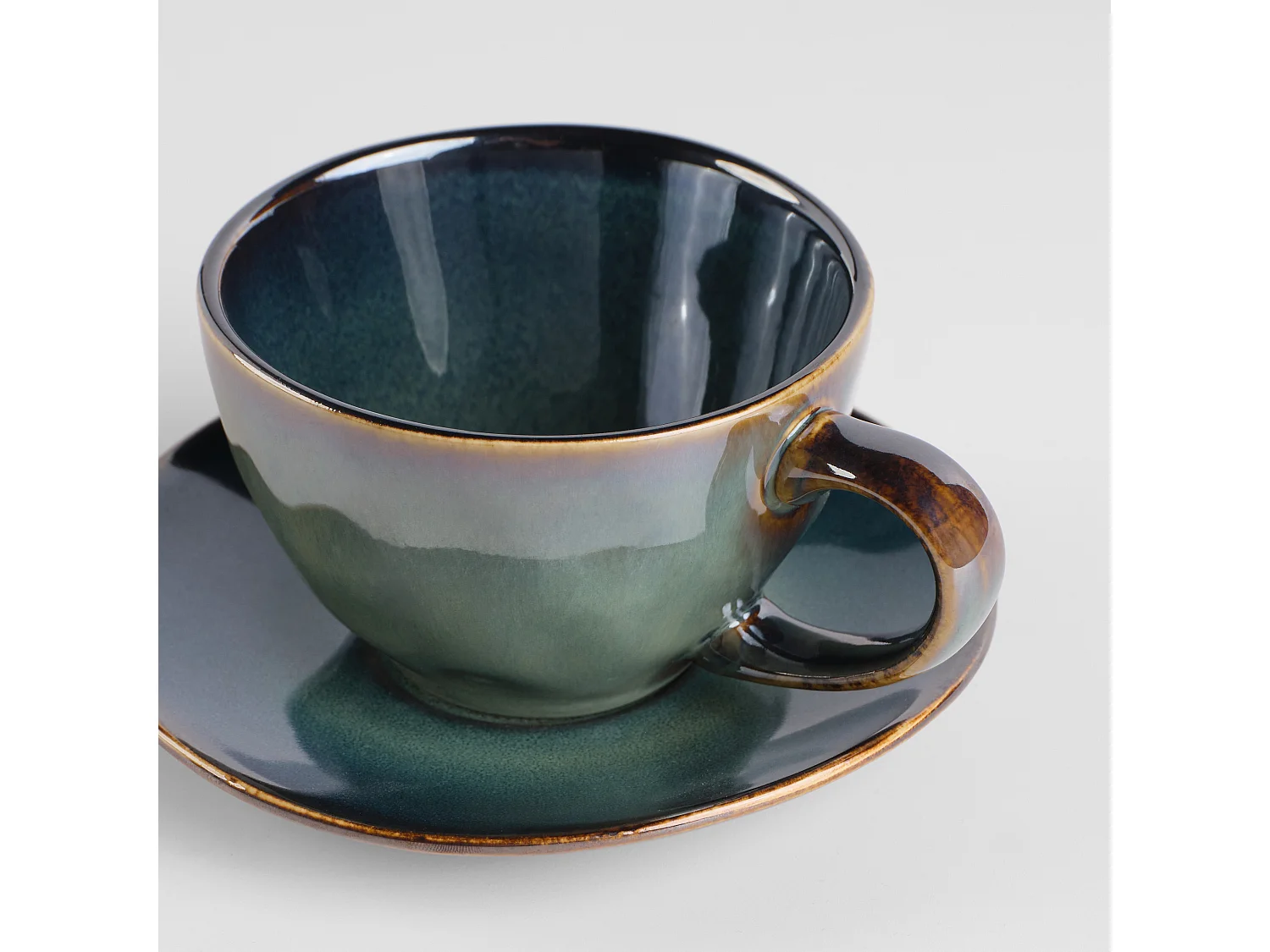 Tasse Avec Soucoupe Meala Vert Foncé 240ml