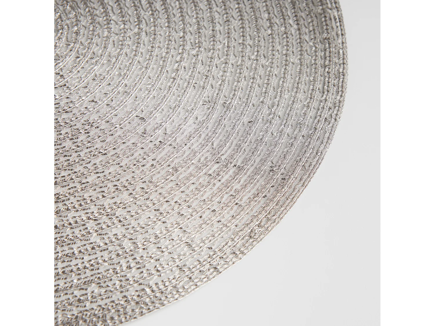 Ensemble De Sous-Verres Décoratifs Glitter set argent moyen 38 cm