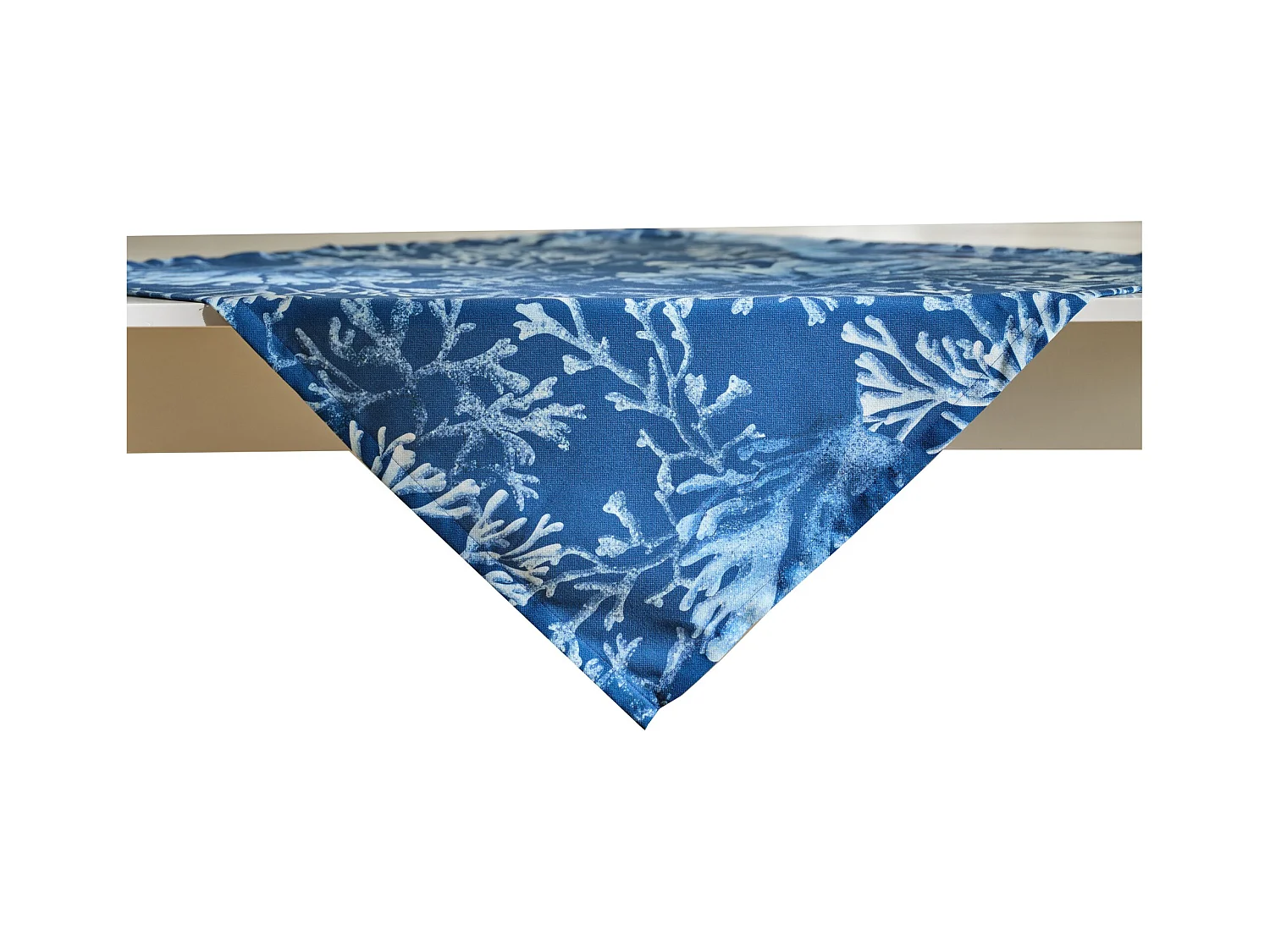 Serviette Imprimée Marinis bleu foncé 80 x 80