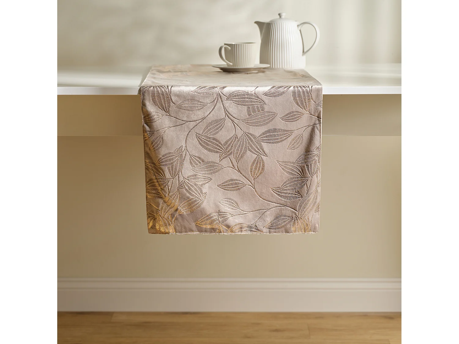 Tischläufer Blomstela Mittelbraun 40x180
