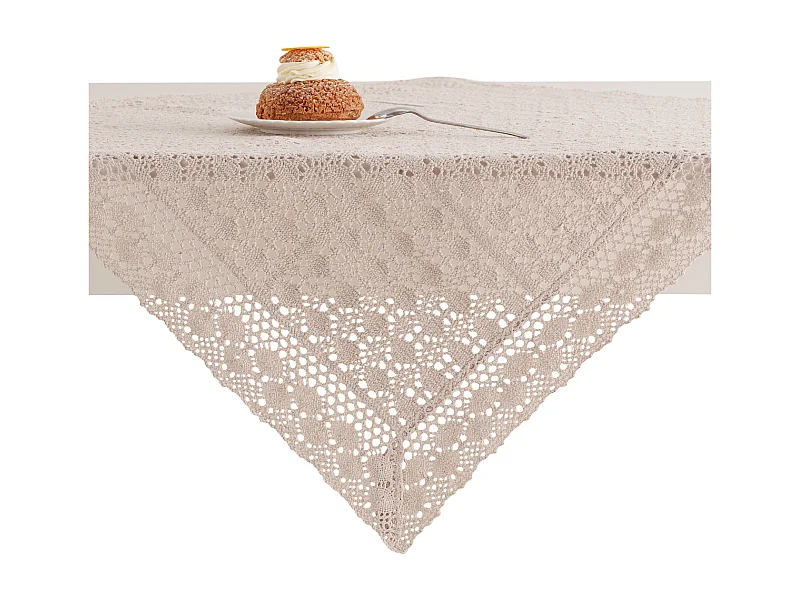 Tischdecke Folkelips Mittleres Beige 80x80
