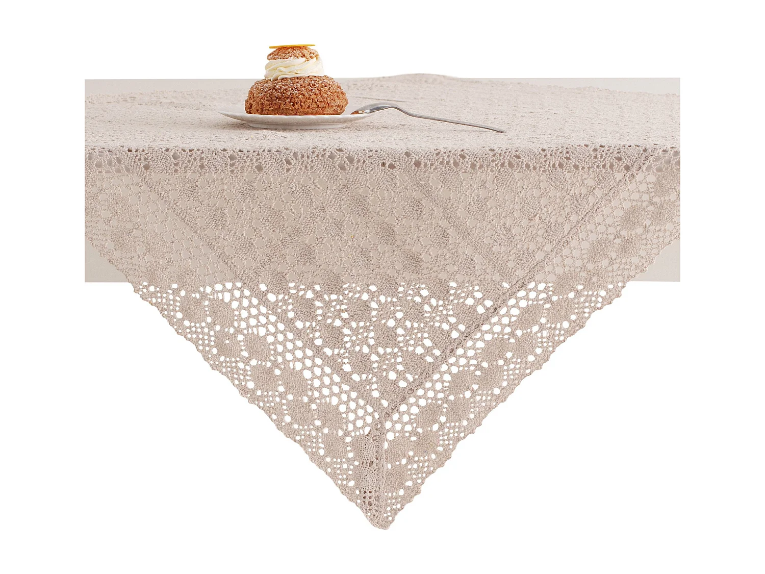 Serviette Folkelips beige moyen 80 x 80