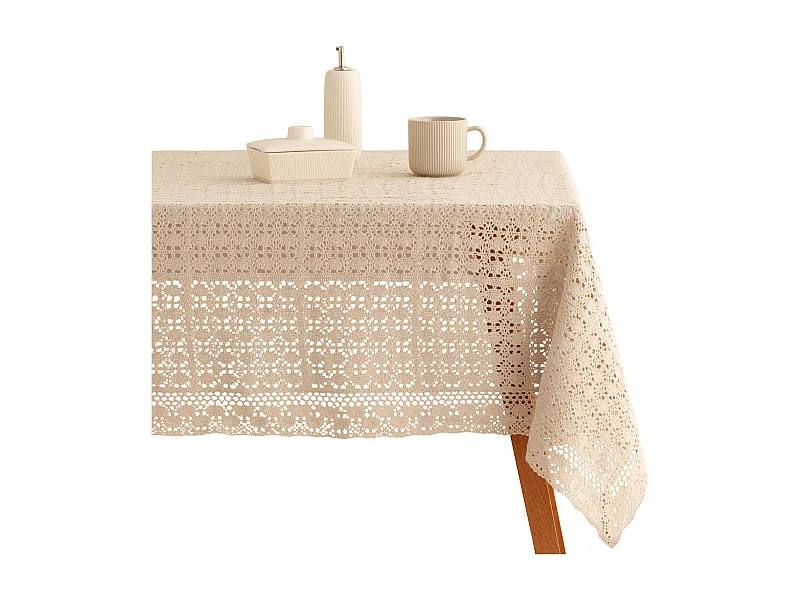 Nappe Folkelips Beige Moyen 130x180
