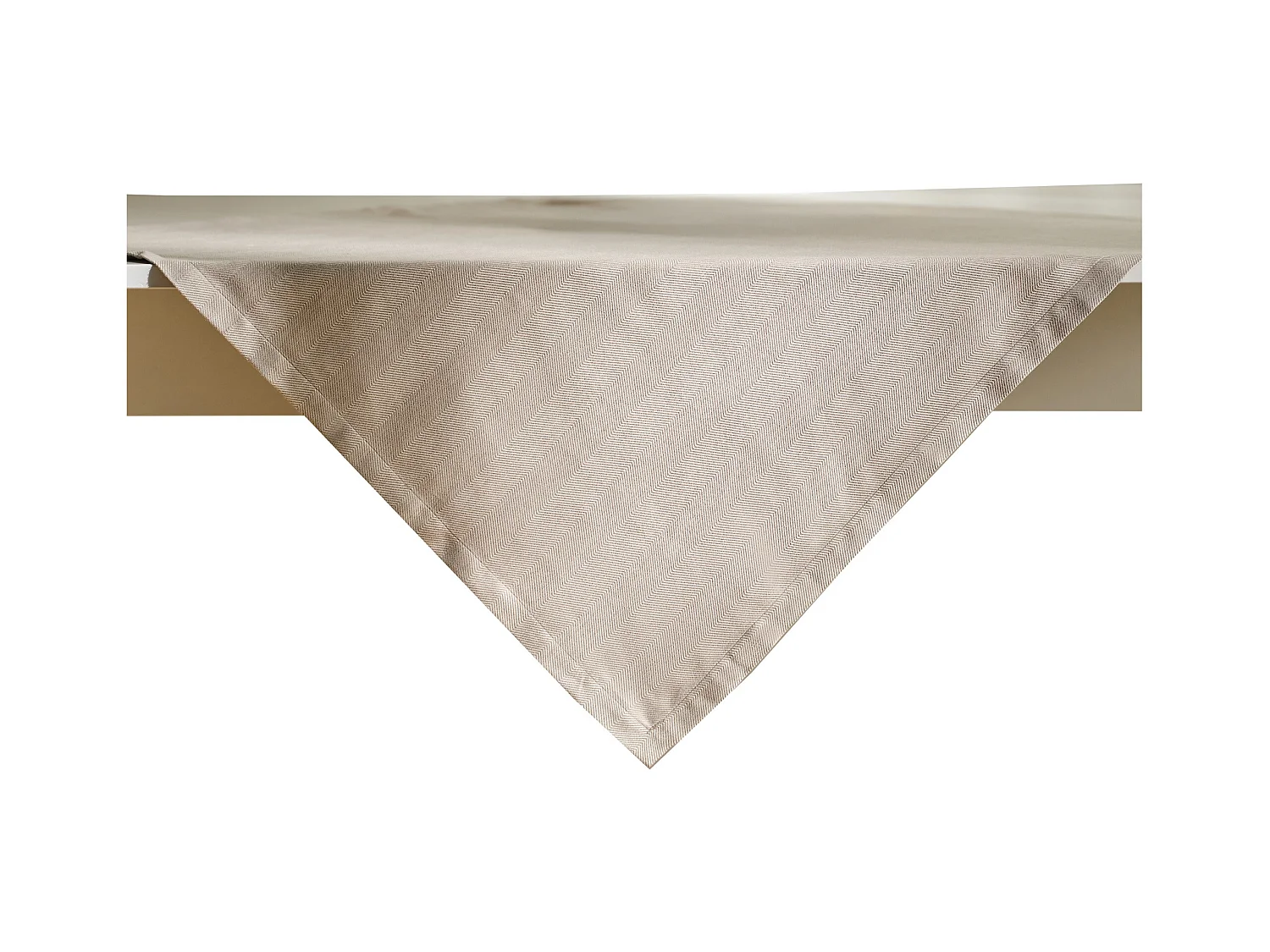 Feste Kleine Tischdecke Loma, Mittleres Beige 80 x 80