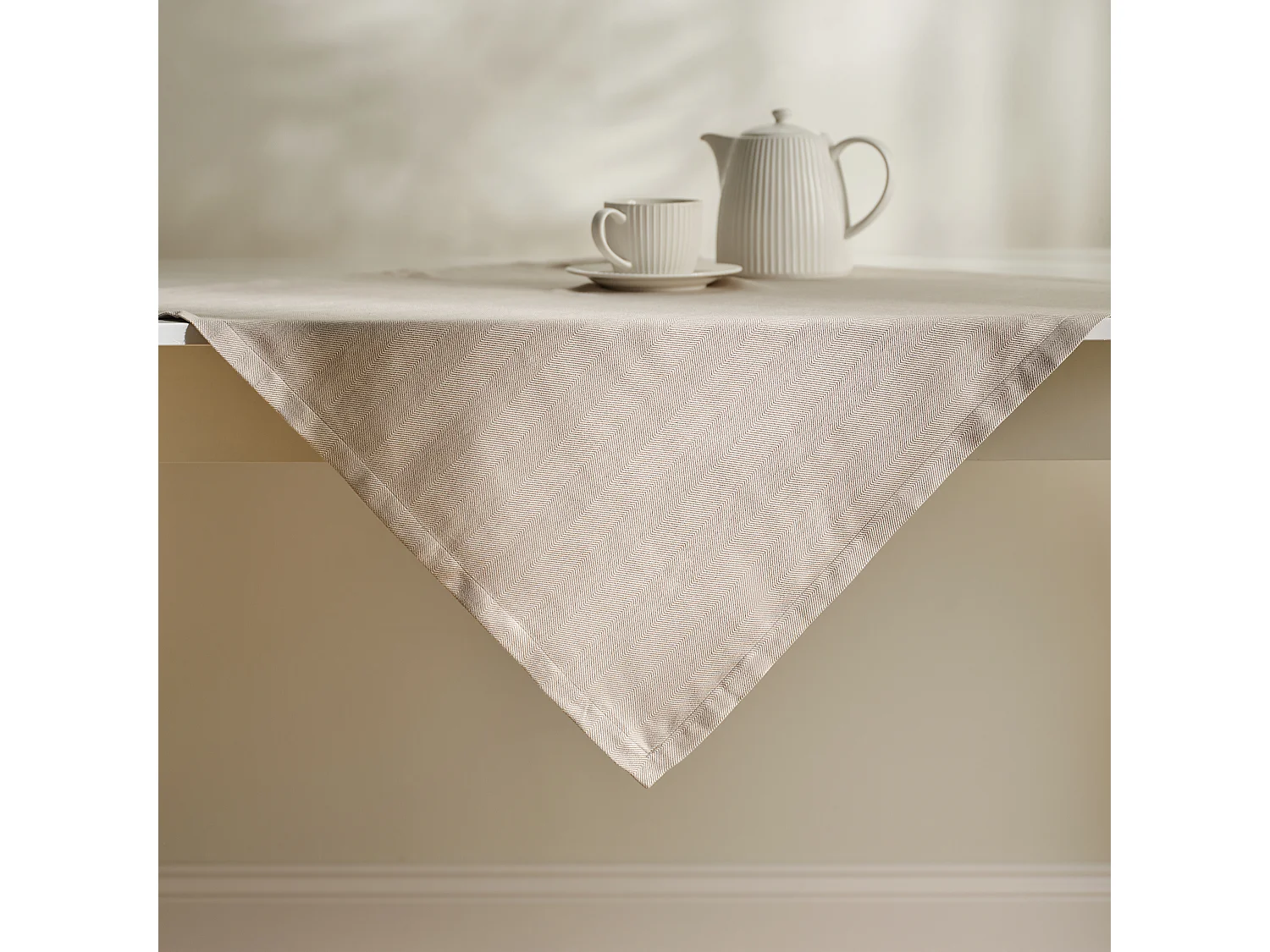 Serviette Unicolore Loma Beige Moyen 80x80