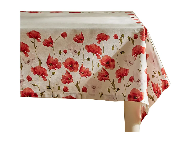 Tischdecke Popini mittelweiß 150 x 220