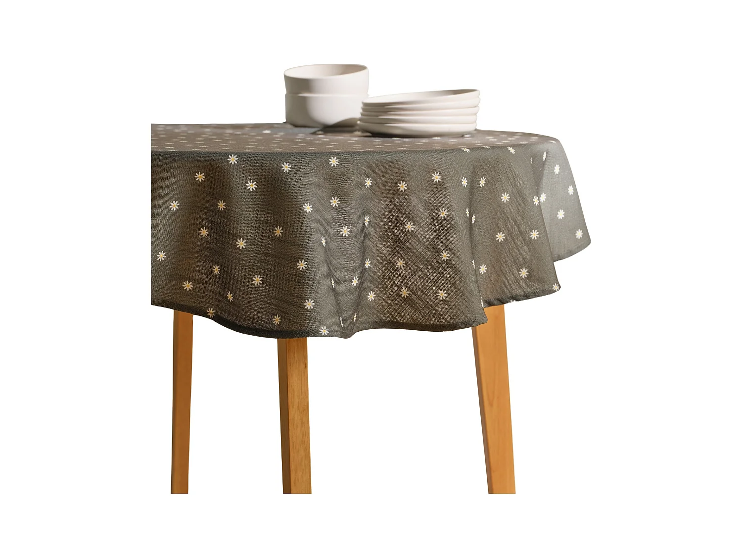 Tischdecke Dilo mittelgrün Ø120 cm