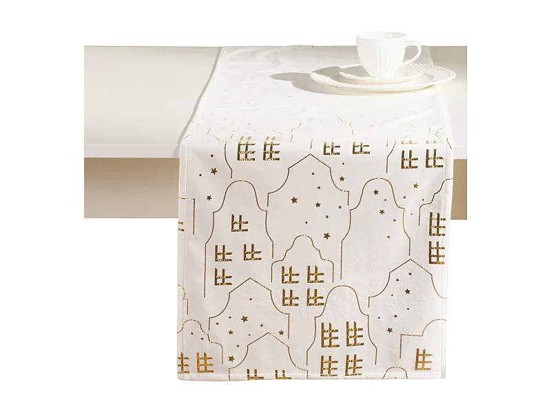 Tischläufer Tenemis mittelweiß 35 x 150