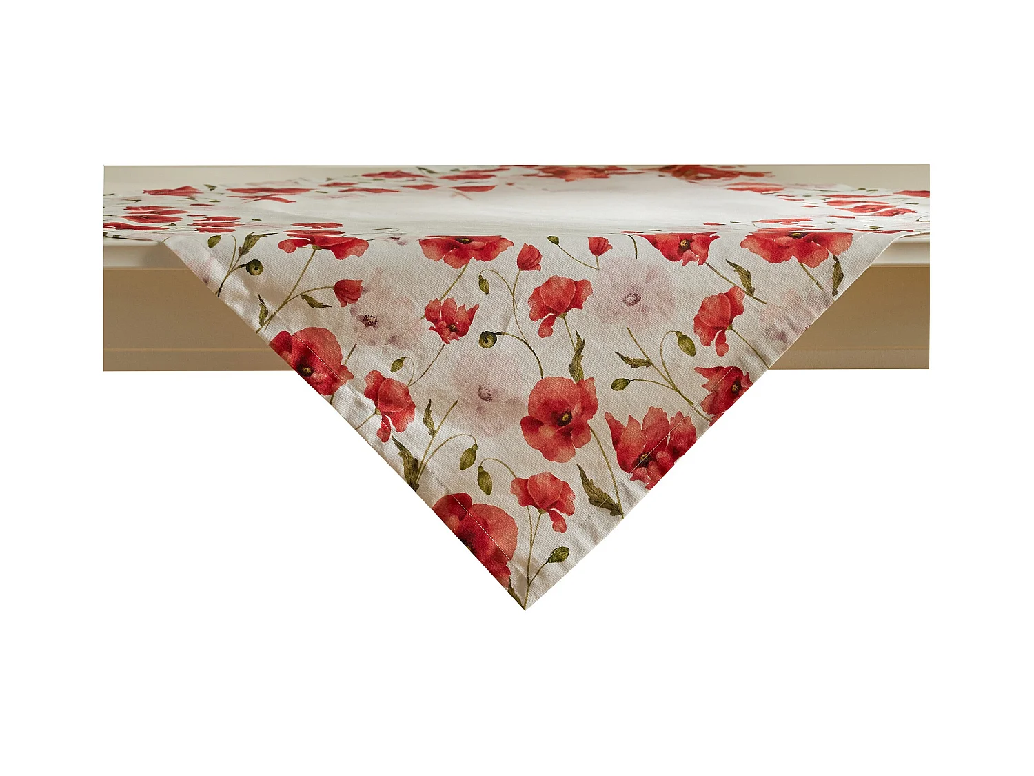 Tischdecke Popini mittelweiß 80x80