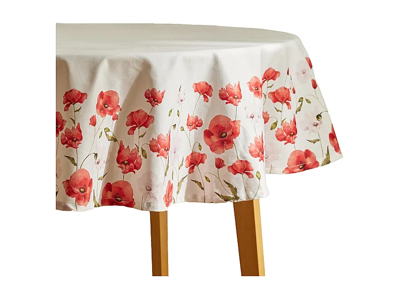 Tischdecke Popini Mittelweiß 160 cm