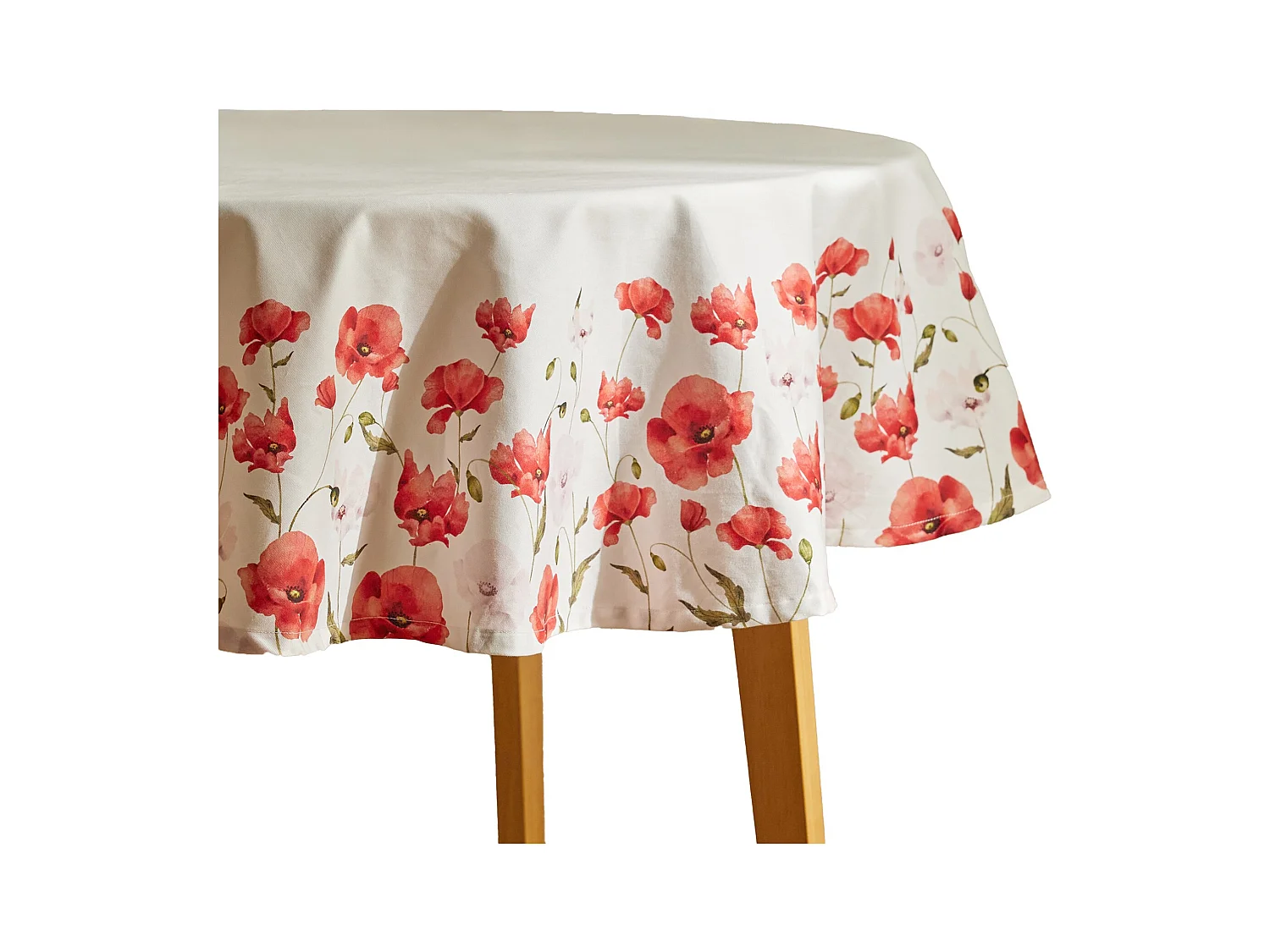 Nappe Imprimée Popini Blanc Moyen 160