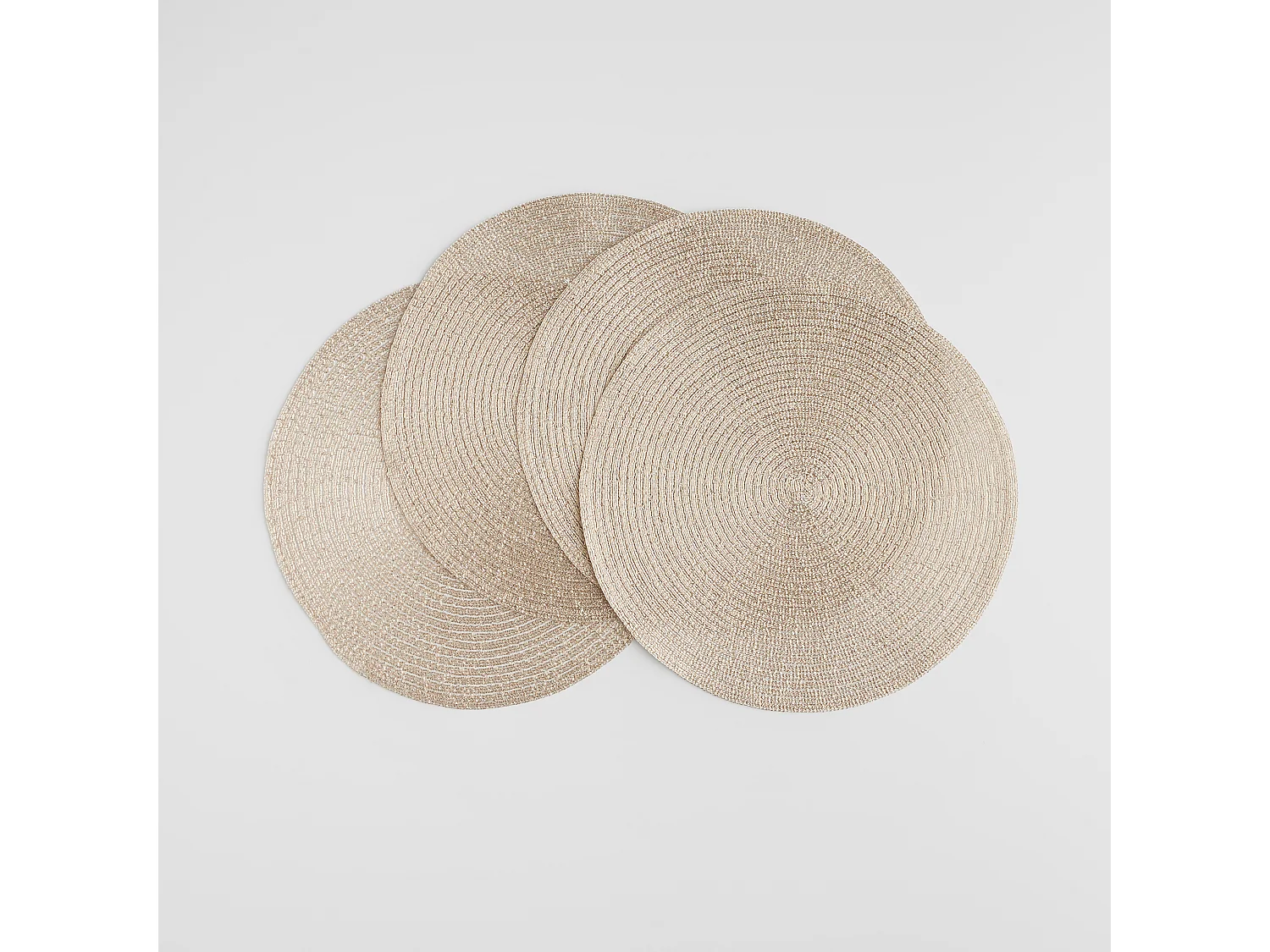 Ensemble De Sous-Verres Décoratifs Glitter Or Moyen 4 pièces