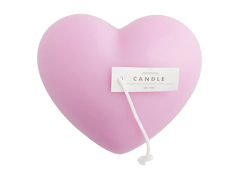 Kerze Corazone Dunkelrosa 4.5 x 10 x 8.5