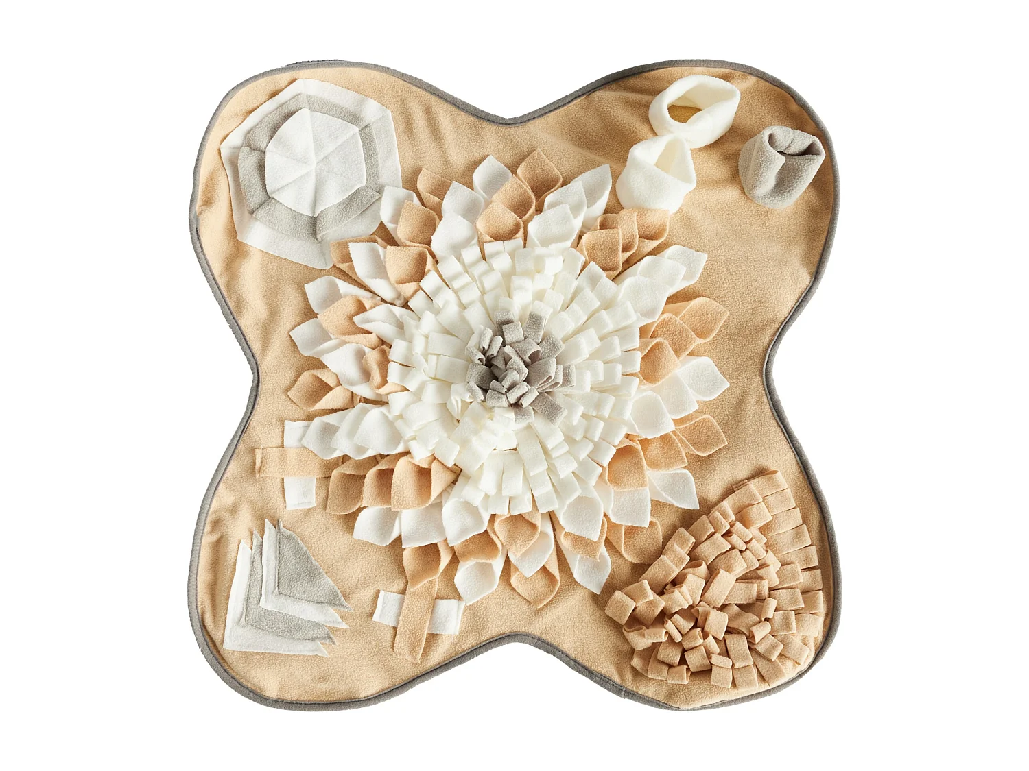 Schnüffelmatte Trono, mittleres Beige, 67 x 67 cm