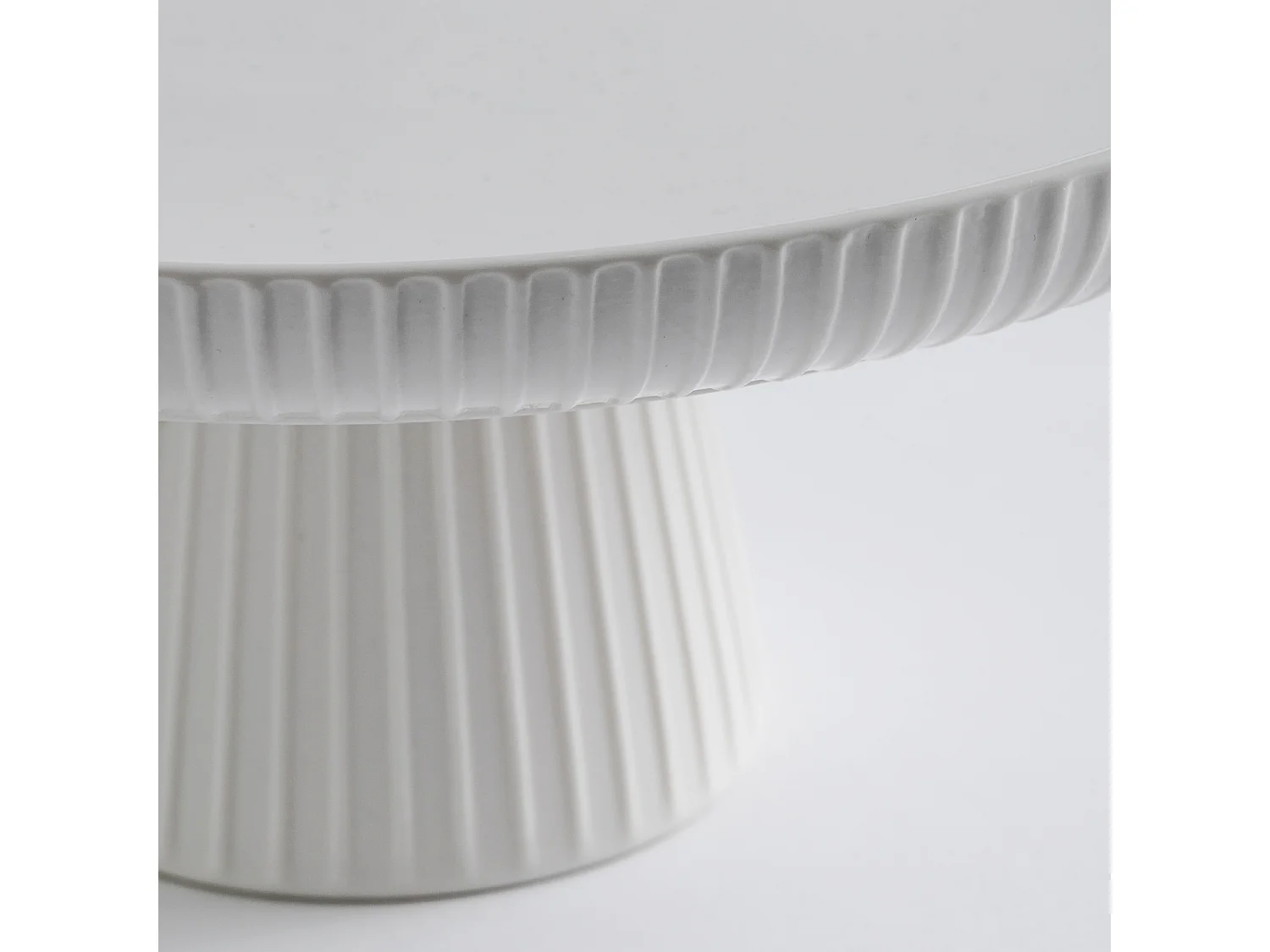 Plateau Sur Pied Linioso Blanc Moyen 11.5 x 26