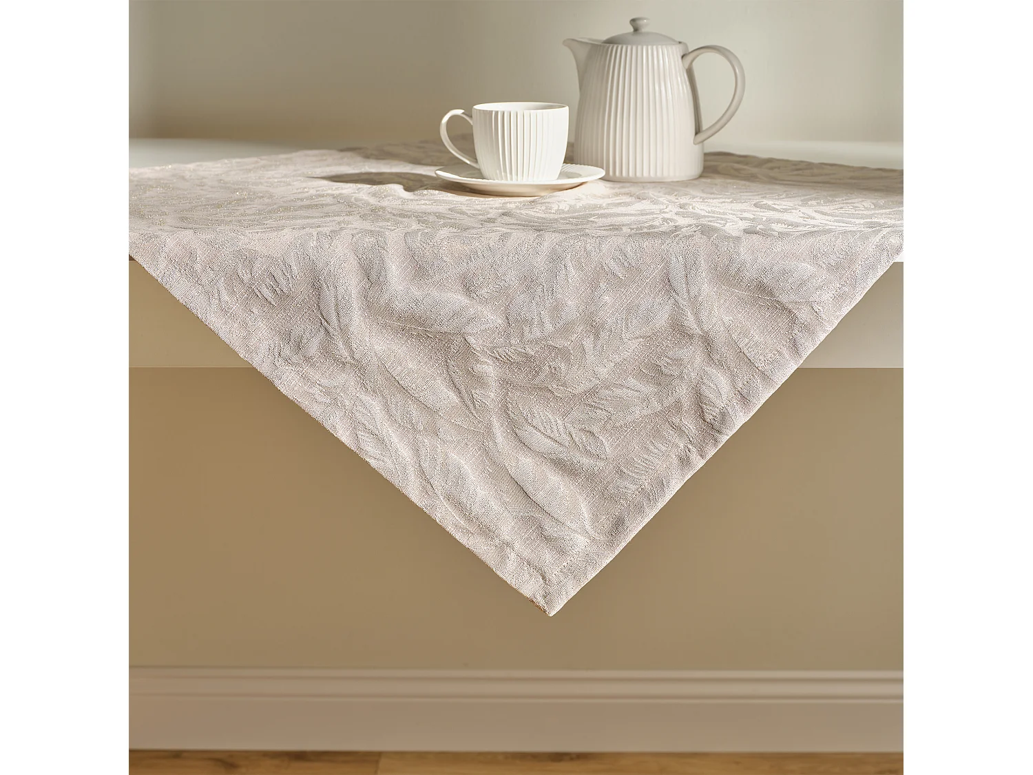 Tischdecke Sparkleaf mittleres Beige 80 x 80