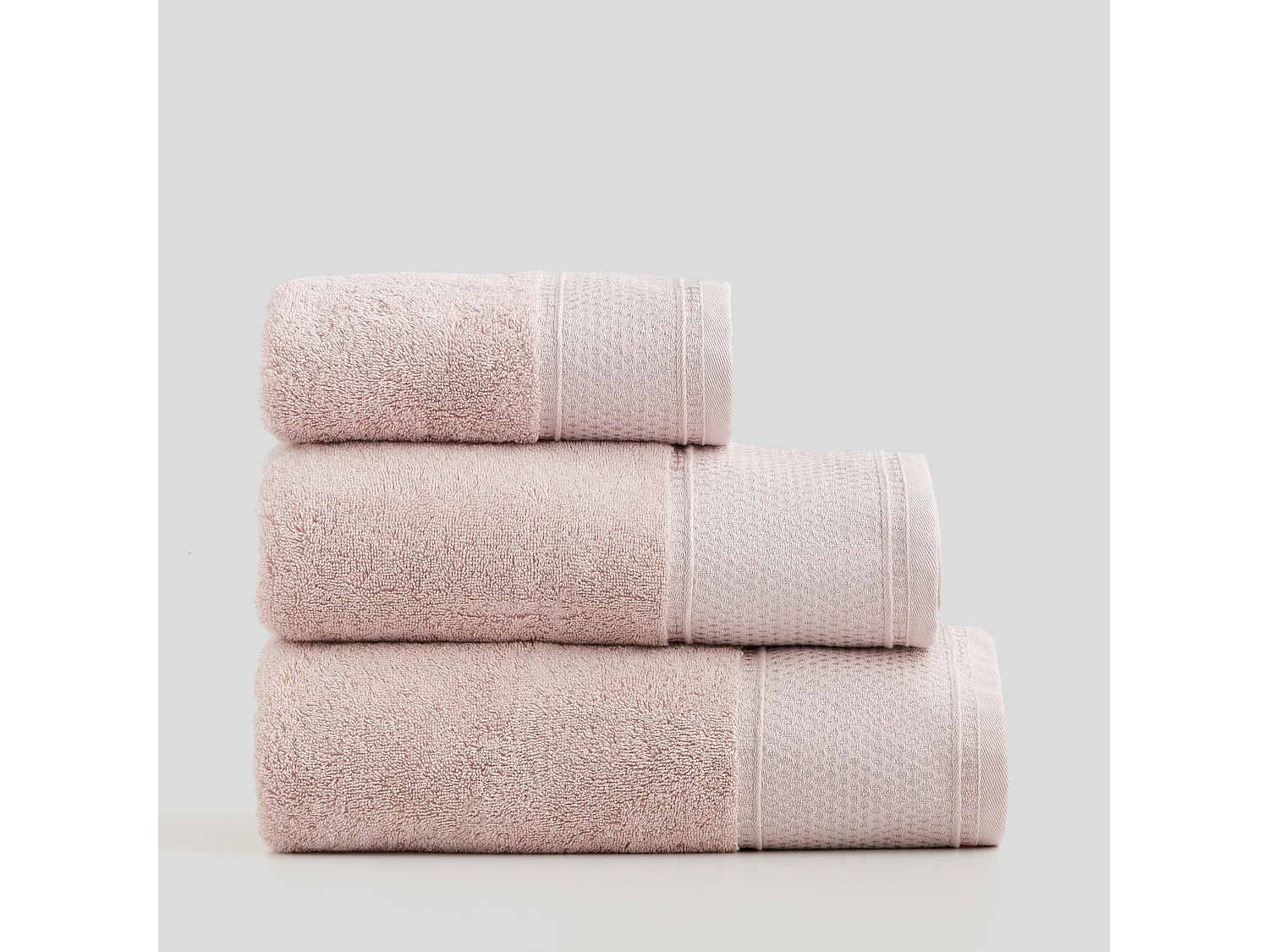 Handtuch aus ägyptischer Baumwolle Destello blassrosa 70 x 130