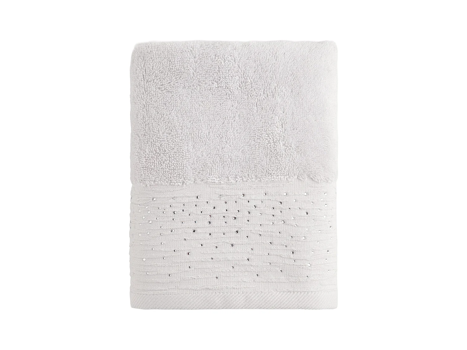 Serviette De Bain Cristales Gris Clair 50x90