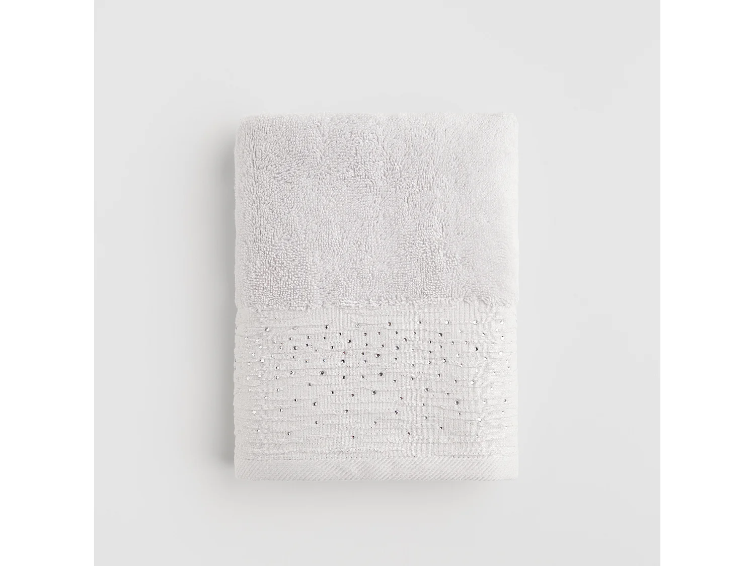 Serviette De Bain Cristales Gris Clair 50x90