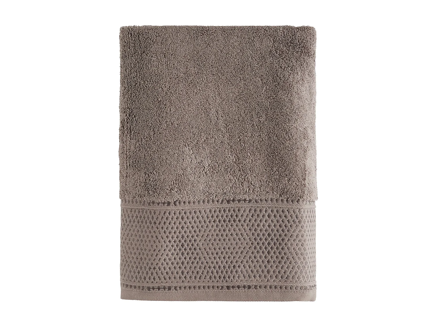 Serviette en coton égyptien Destello brun foncé 70 x 130