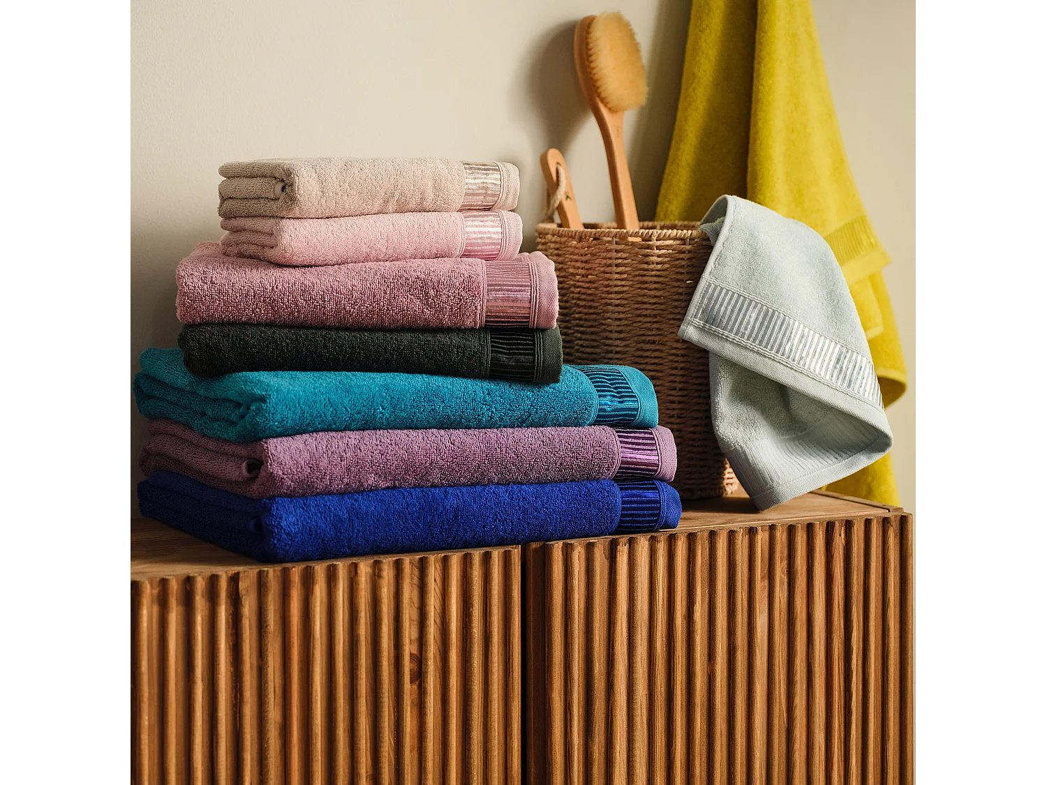 Serviette De Bain Alicanty Jaune Foncé 50x90