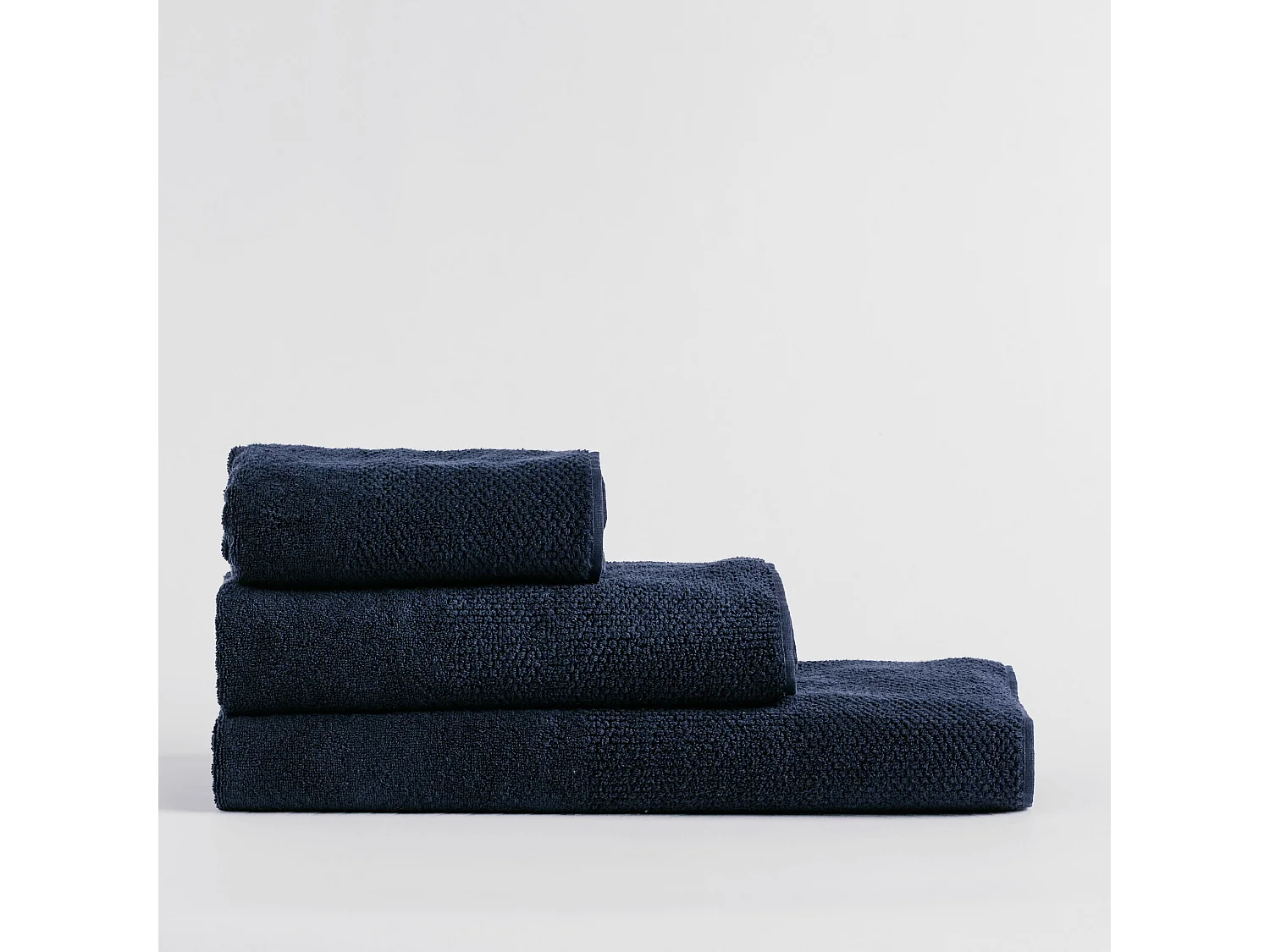 Serviette De Bain Strippo Bleu Foncé 70 x 130