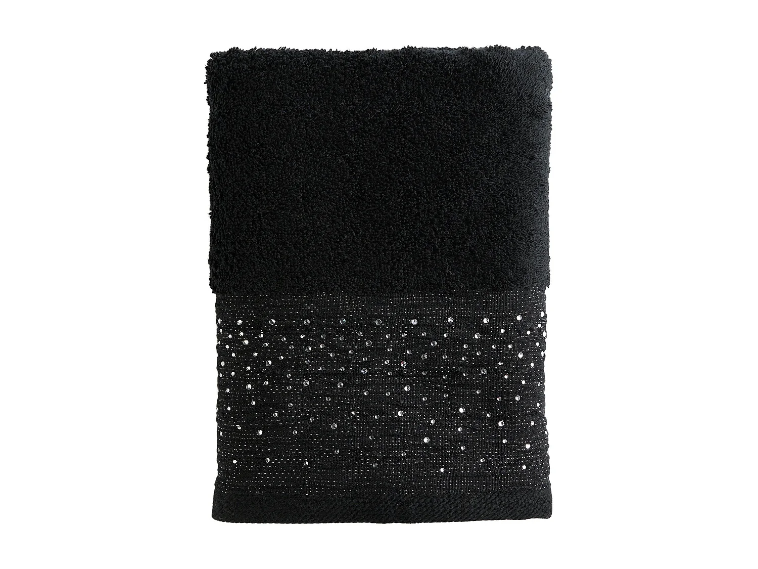 Badetuch Cristales 50x90 Mittelschwarz