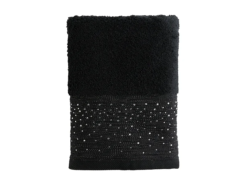 Serviette De Bain Cristales Noir Moyen 50 x 90
